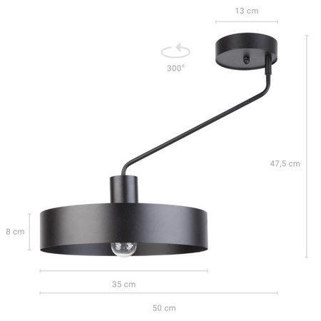 JUMBO 1 CZARNY plafon