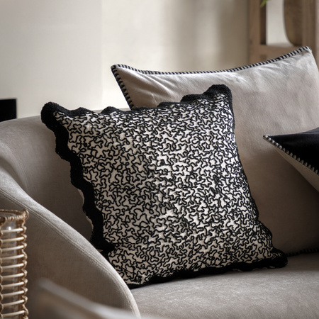 Tabor Cushion Black 450x450mm