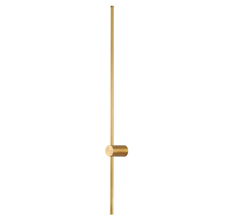 Lampa ścienna SPARO 100 cm - kinkiet złoty,  prosty, długi LED