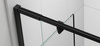 EASY BLACK drzwi prysznicowe obrotowe 880-1020mm, szkło brick