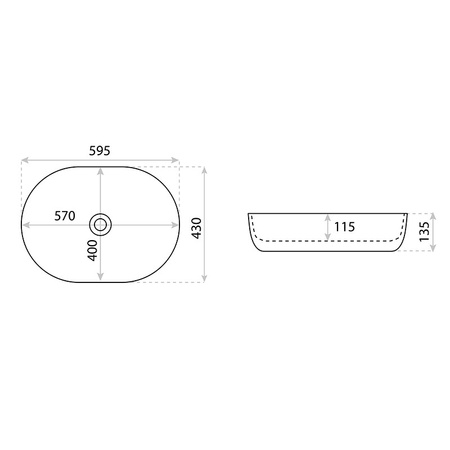 Umywalka nablatowa Blas
