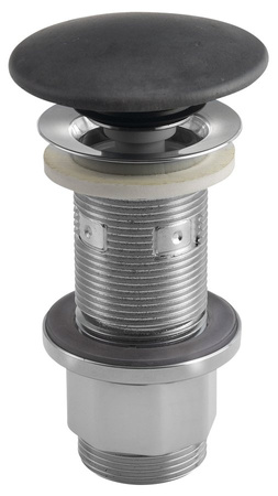 Korek umywalkowy 5/4'', klik-klak, betonowy grzybek, 10-80mm, antracyt mat