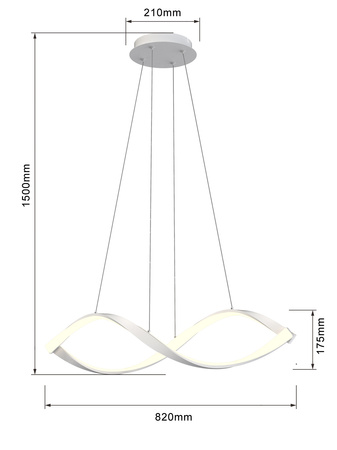 Aviano - Lampa wisząca spiralna