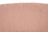 Fotel LOW TEDDY PINK różowy - stal
