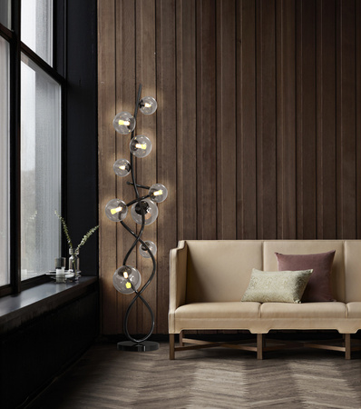 3014-905 Lampa podłogowa Nancy czarny chrom