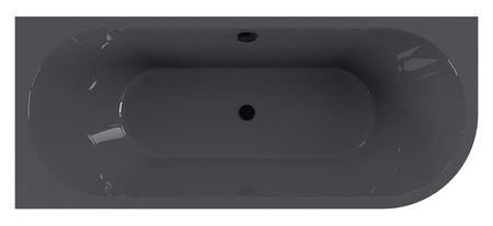 VIVA L MONOLITH wanna przyścienna 180x75x60cm, szary