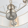 Highclere 3 Pendant Lght Chrome&Natural 350-1200mm
