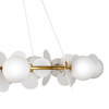 Lampa wisząca CHIC 105 cm - biało złota nowoczesna lampa do salonu