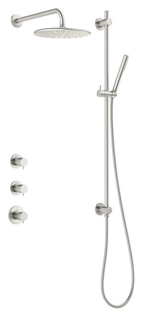 Silhouet SR1 - Silhouet SR1 Podtynkowy termostatyczny zestaw prysznicow stal pvd
