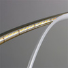 Lampa wisząca CIRCLE SLIM 60 cm - LED, ring złoty