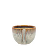 Organic Ridged Mug Stone (4pk) 145x110x80mm