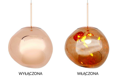 MOOSEE lampa wisząca FUSION 40 miedziana  - akryl