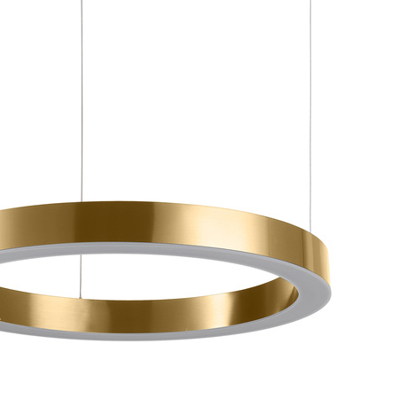 Lampa wisząca CIRCLE 60 cm - LED, ring mosiądz szczotkowany