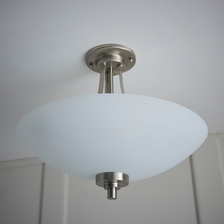 Welles Ceiling Lamp Satin Chrome