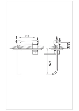 NEXEN-S Chrom Podtynkowa bateria umywalkowa