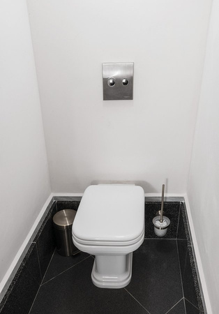 WALDORF deska WC, Soft Close, biała/chrom