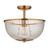 Somerset Bowl Ceiling Light Vintage Brass