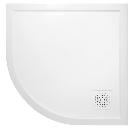XENA brodzik prysznicowy kompozytowy 90x90cm, półokrągły, R550, biały