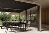 Pergola ogrodowa BIZZOTTO OCEAN 3,6X6 – antracytowy / naturalny