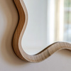 Lustro Wiggle – dębowe, 60 × 3 × 90 cm