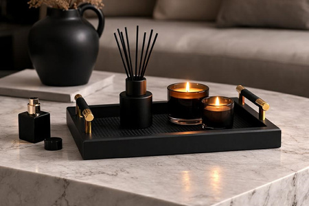 Taca dekoracyjna SHP PORTO czarna