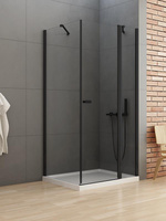 KABINA NEW SOLEO BLACK PROSTOKĄTNA U 110x90x195 CZYSTE 6mm ACTIVE SHIELD