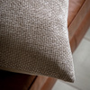 Basketweave Chenille Cushion Cream 2pk 450x450mm