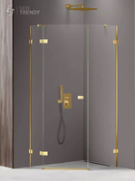 KABINA AVEXA GOLD SHINE PIĘCIOKĄTNA L 90x90x200 CZYSTE 6mm ACTIVE SHIELD