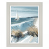 Obraz w ramie „White Sails” – niebieski, 62 × 2 × 77 cm