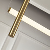 Lampa wisząca O-LINE L-4 - LED, 110 cm, mosiądz