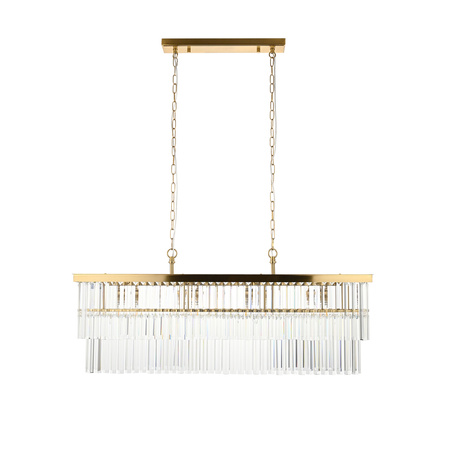 Conaston 4 Bar Pendant Light Brushed Aged Brass