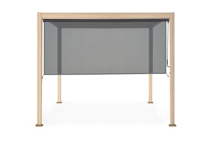 Pergola ogrodowa BIZZOTTO OCEAN 3X4 – antracytowy / naturalny