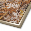 Obraz w ramie „Radiance” – brązowy / złoty, 123 × 3 × 89 cm