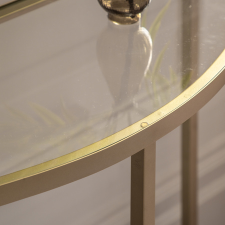 Stolik konsolowy Hudson Champagne 1000 x 350 x 750 mm