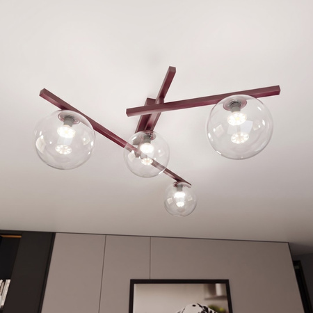 SMART 4 BURGUNDY TRANSPARENT