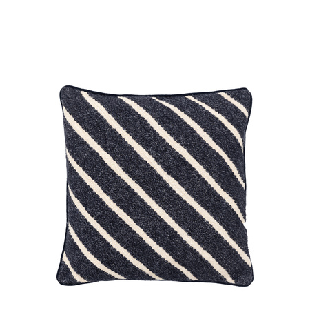 Hemsby Stripe Woven Cushion Ink 450x450mm