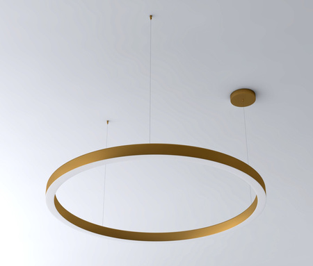 Lampa wisząca CIRCLE 100 cm - LED, ring mosiądz szczotkowany