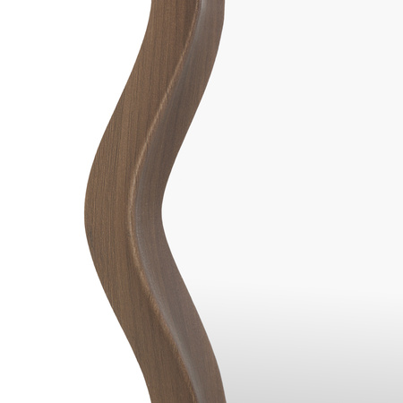 Lustro Wiggle – orzechowe, 60 × 3 × 90 cm