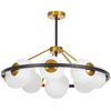NOWOCZESNA LAMPA WISZĄCA CZARNO-ZŁOTA DONZANO W9