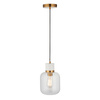Travi 1 Pendant Light White Volakas Marble