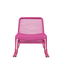 Sassano Lounge Chair with Footstool Pink