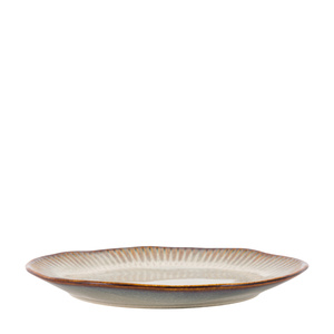 Organic Ridged Dinner Plate Stone (4pk) D280mm