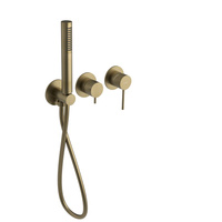 ULTRASAN podtynkowa bateria prysznicowa, 2 funkcje, złoty mat