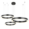 Lampa wisząca CIRCLE 3 40+60+80 cm - LED, ring tytan szczotkowany na 1 podsufitce