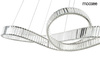 MOOSEE lampa wisząca WAVE 160B chrom