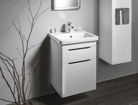 ELLA szafka umywalkowa 46,5x65x38,5cm, 2 szuflady, biała