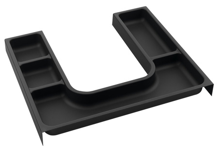 Organizer LINDO "U" 372x36x323 mm, plastik, antracyt