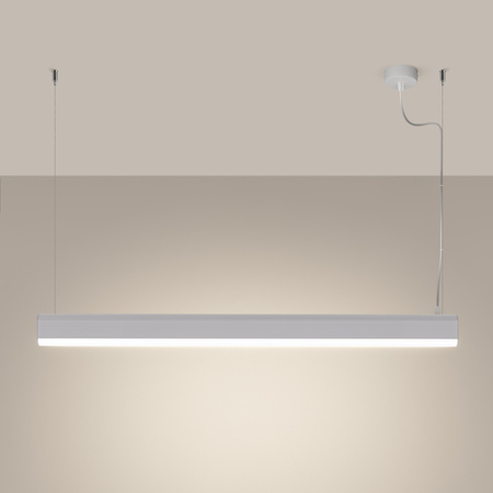 Lampa wisząca FARGE biała LED 4000K