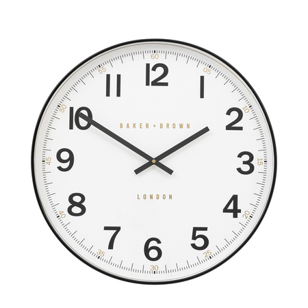 Whitby Wall Clock Black 50cm