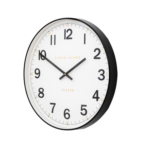 Whitby Wall Clock Black 50cm